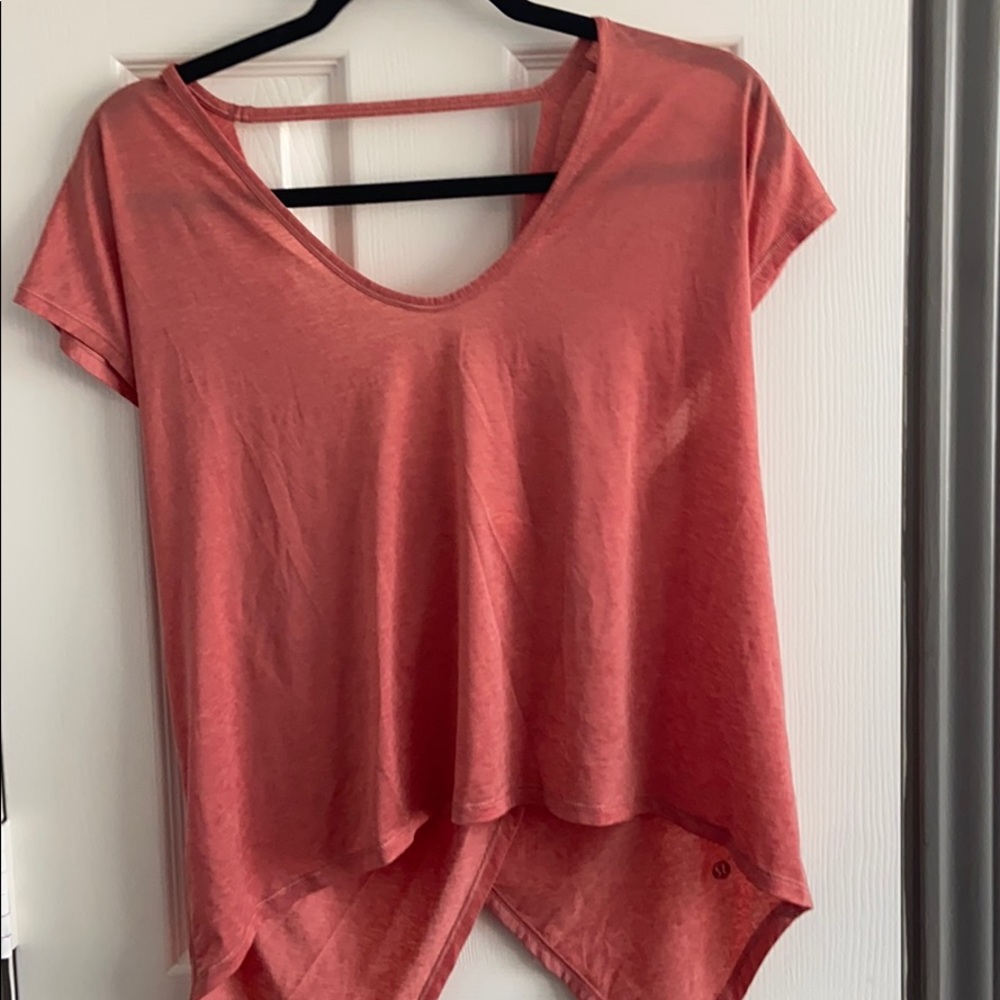 orange lululemon top